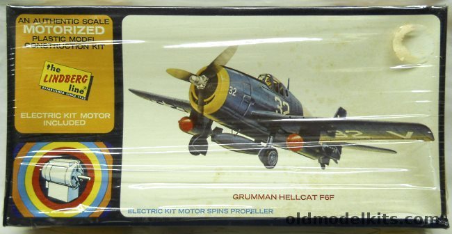 Lindberg 1/48 Motorized F6F Hellcat, 3106M-200 plastic model kit